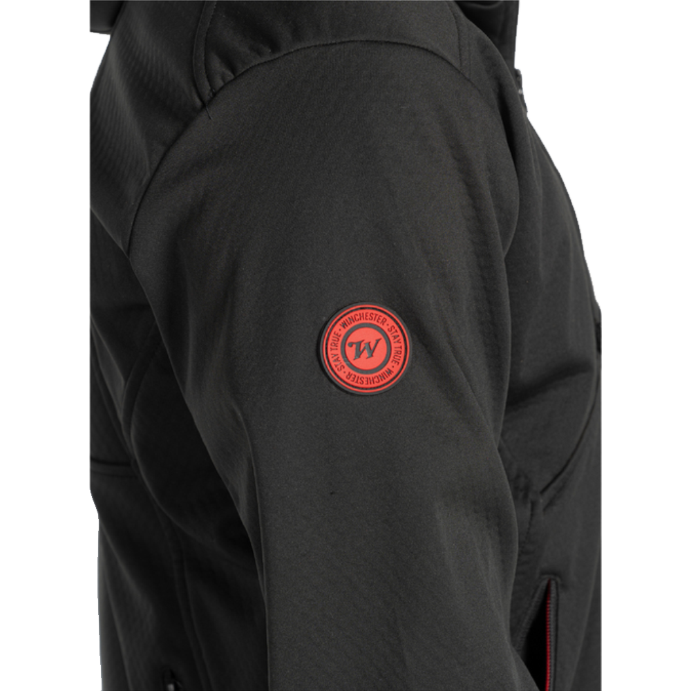 Winchester softshell jacket side view showing pocket detail