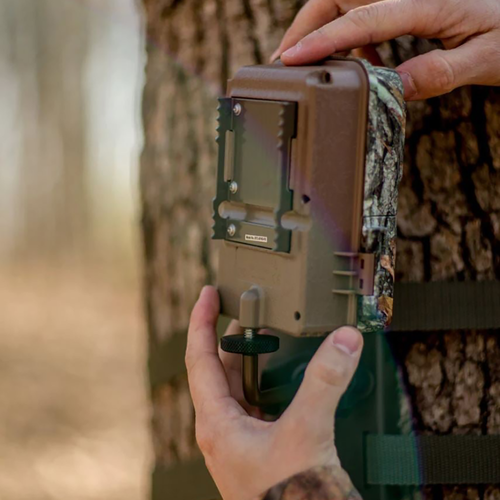 Browning trail camera tree mount showing adjustment mechanism