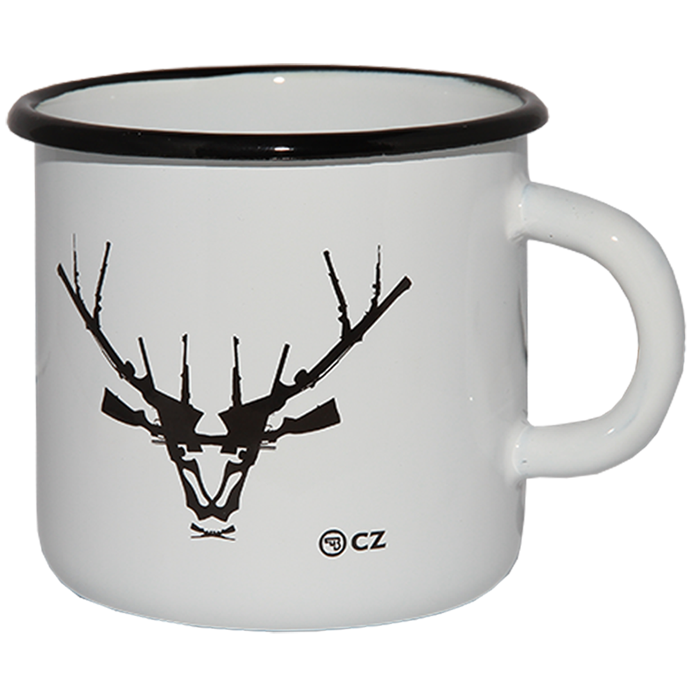 CZ White Enamel Cup