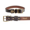 King Buck Premium Leather D Ring Dog Collar