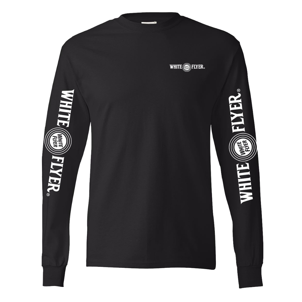 White Flyer branded long sleeve shirt front view