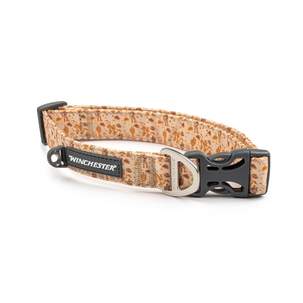 Winchester designer Wild West dog collar front view