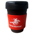 Winchester branded travel coffee cup front view with logo